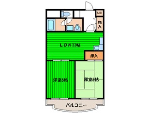 グリ－ンプラザ大宮の物件間取画像